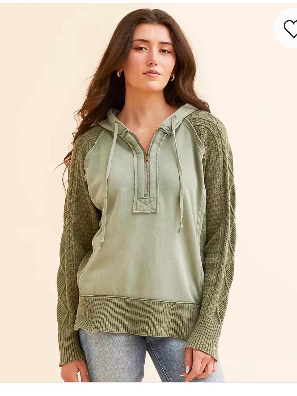 Buckle BKE Quarter Zip Hooded Sweatshirt